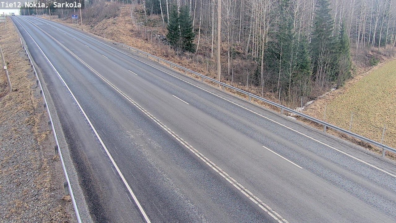 Weather Camera Image Road 12 Nokia, Sarkola, Nokia, Pirkanmaa