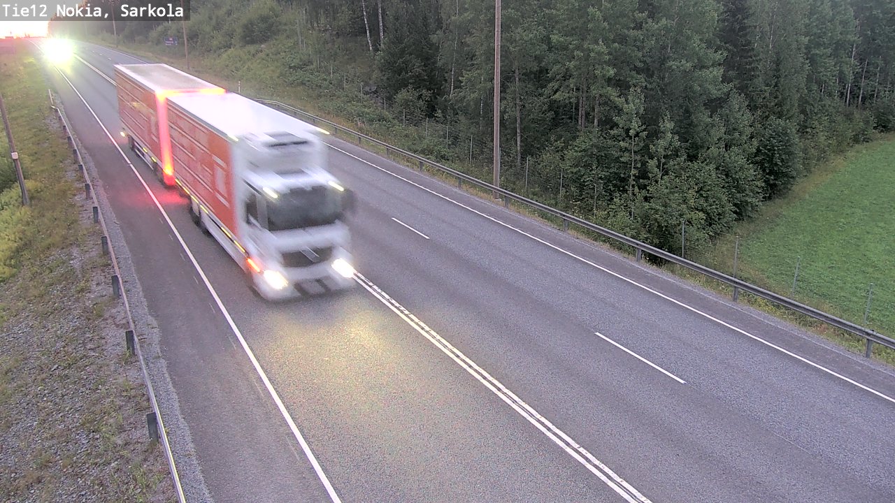 Weather Camera Image Road 12 Nokia, Sarkola, Nokia, Pirkanmaa