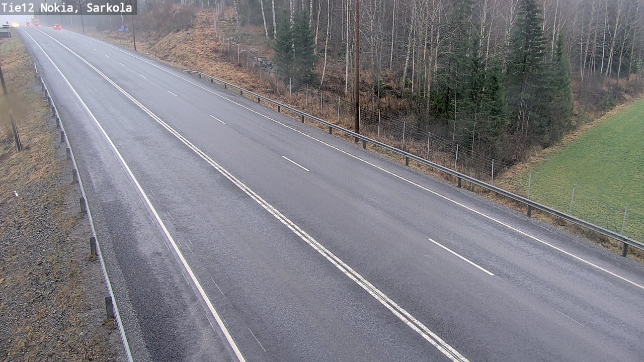 Weather Camera Image Road 12 Nokia, Sarkola, Nokia, Pirkanmaa