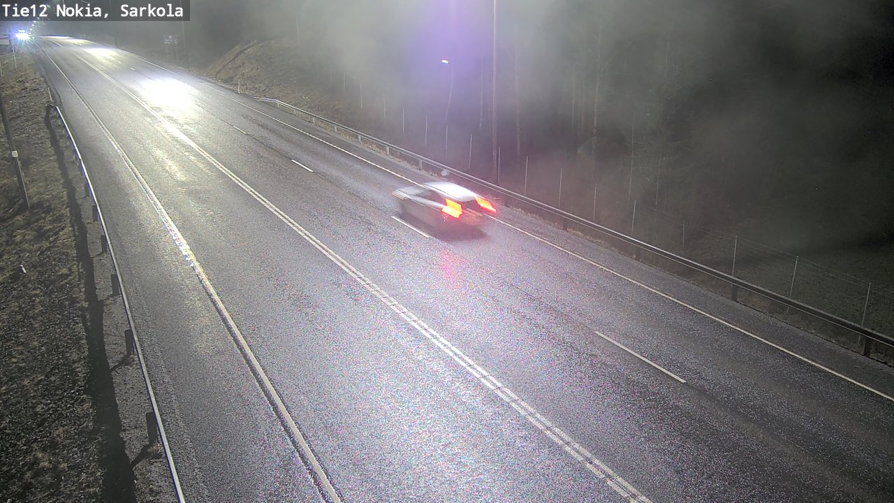 Weather Camera Image Road 12 Nokia, Sarkola, Nokia, Pirkanmaa