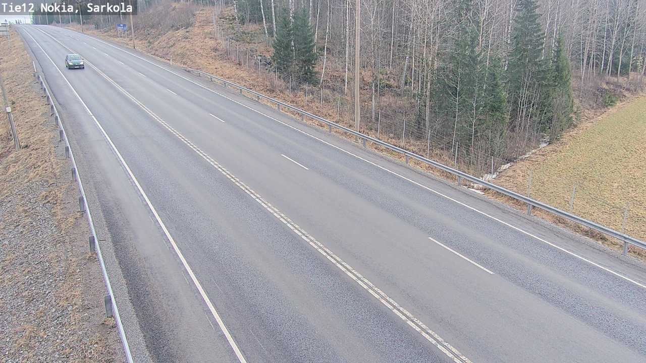 Weather Camera Image Road 12 Nokia, Sarkola, Nokia, Pirkanmaa