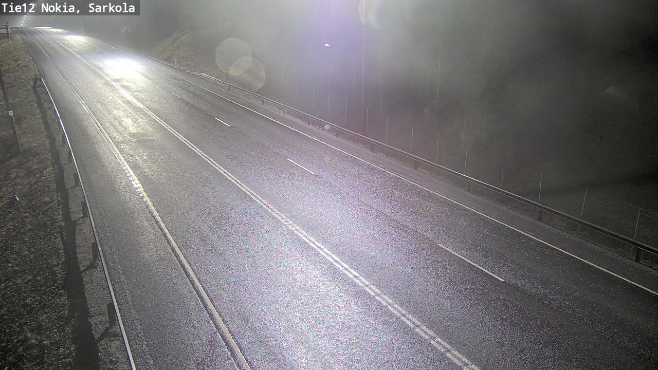 Weather Camera Image Road 12 Nokia, Sarkola, Nokia, Pirkanmaa