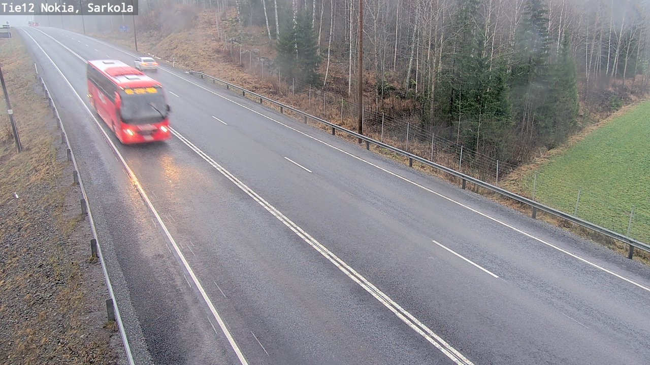 Weather Camera Image Väg 12 Nokia, Sarkola, Nokia, Pirkanmaa