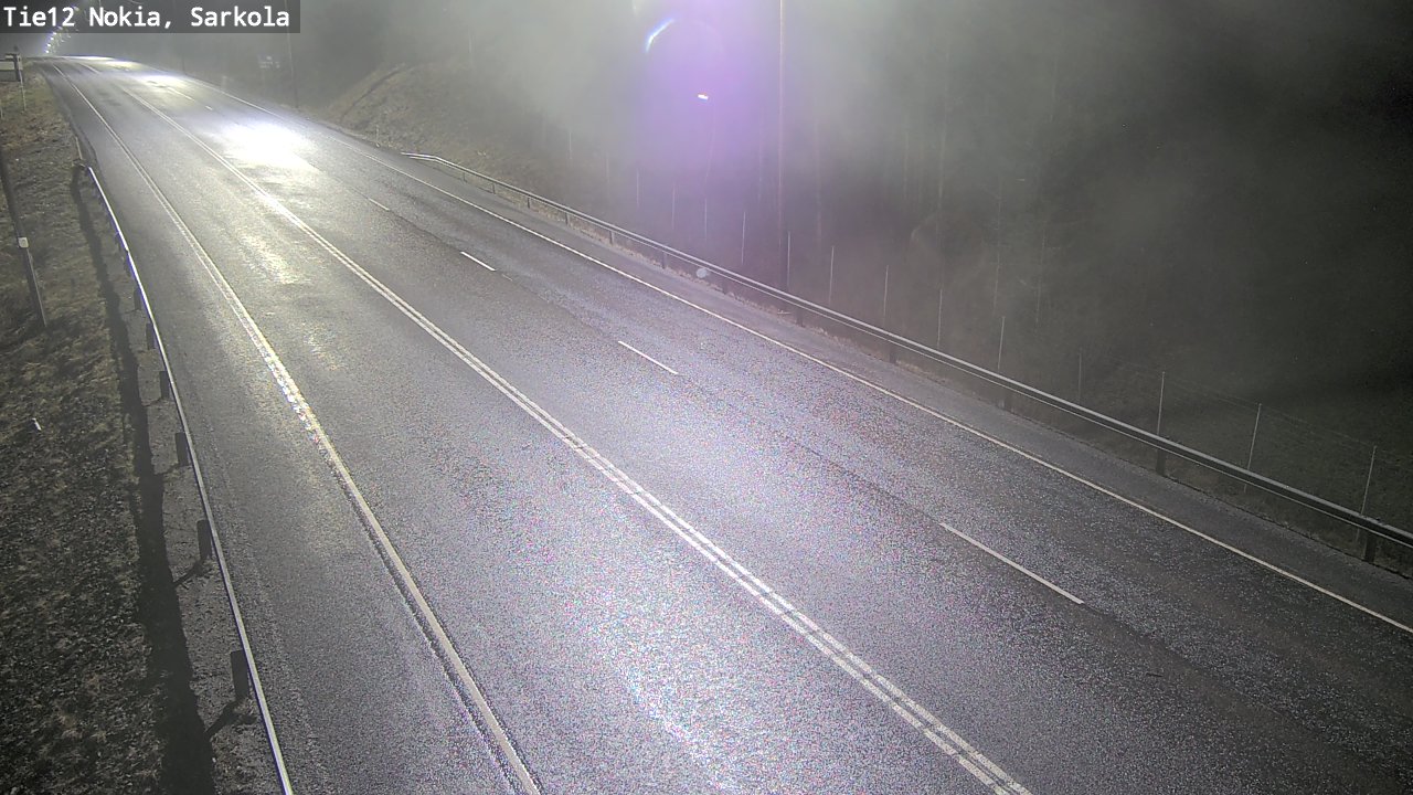 Weather Camera Image Road 12 Nokia, Sarkola, Nokia, Pirkanmaa