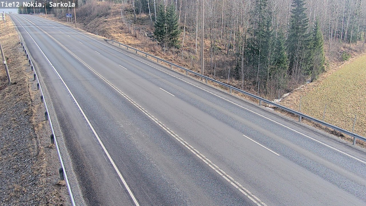 Weather Camera Image Road 12 Nokia, Sarkola, Nokia, Pirkanmaa