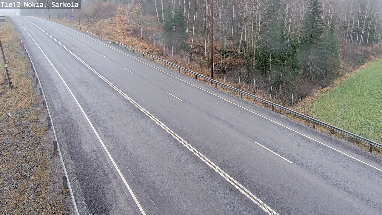 Weather Camera Image Väg 12 Nokia, Sarkola, Nokia, Pirkanmaa