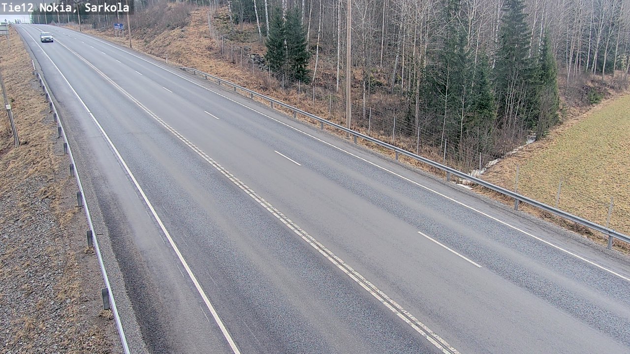 Weather Camera Image Road 12 Nokia, Sarkola, Nokia, Pirkanmaa