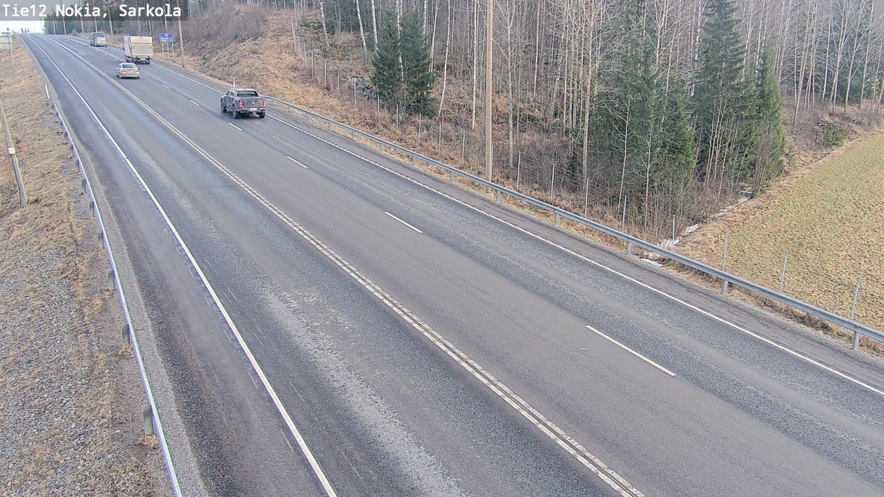 Weather Camera Image Road 12 Nokia, Sarkola, Nokia, Pirkanmaa