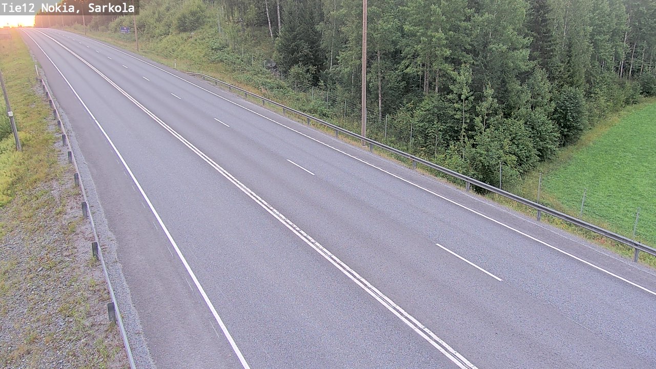 Weather Camera Image Road 12 Nokia, Sarkola, Nokia, Pirkanmaa