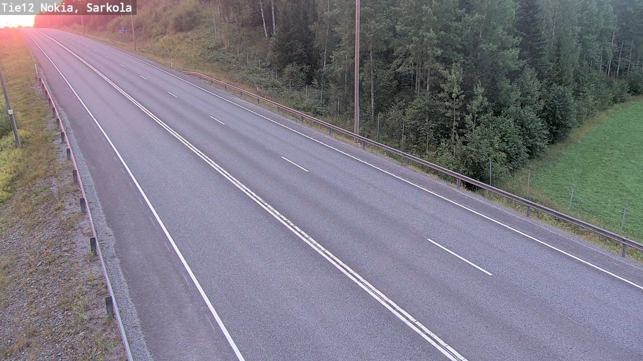Weather Camera Image Road 12 Nokia, Sarkola, Nokia, Pirkanmaa
