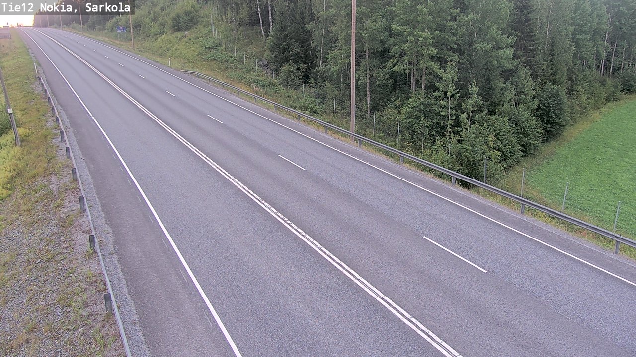 Weather Camera Image Road 12 Nokia, Sarkola, Nokia, Pirkanmaa