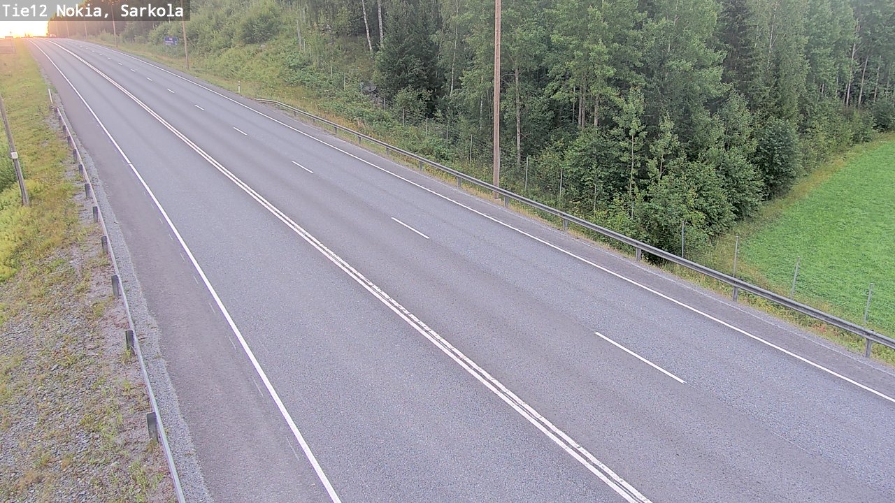 Weather Camera Image Road 12 Nokia, Sarkola, Nokia, Pirkanmaa