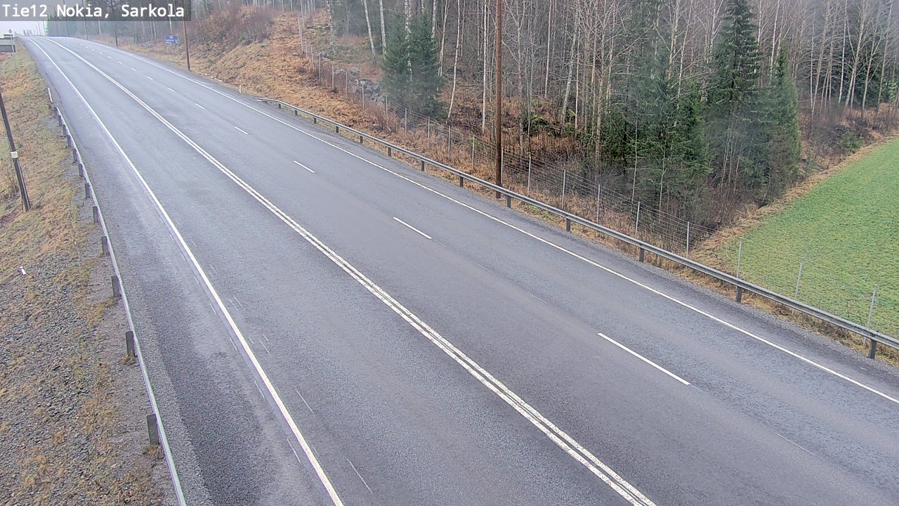 Weather Camera Image Road 12 Nokia, Sarkola, Nokia, Pirkanmaa