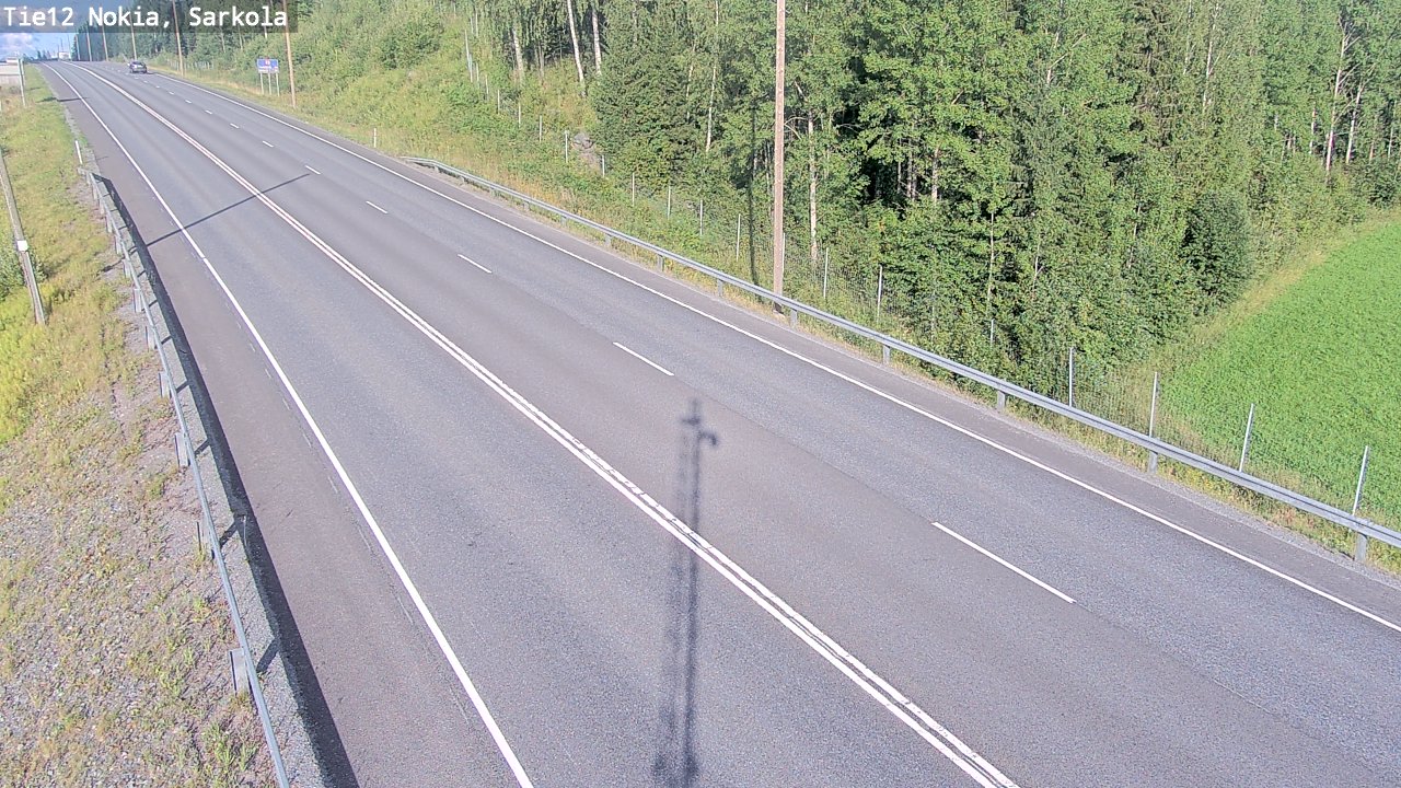 Weather Camera Image Road 12 Nokia, Sarkola, Nokia, Pirkanmaa