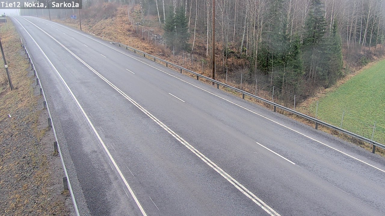 Weather Camera Image Väg 12 Nokia, Sarkola, Nokia, Pirkanmaa