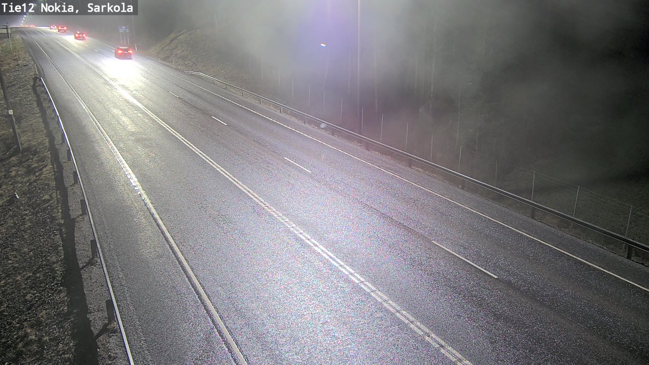 Weather Camera Image Road 12 Nokia, Sarkola, Nokia, Pirkanmaa