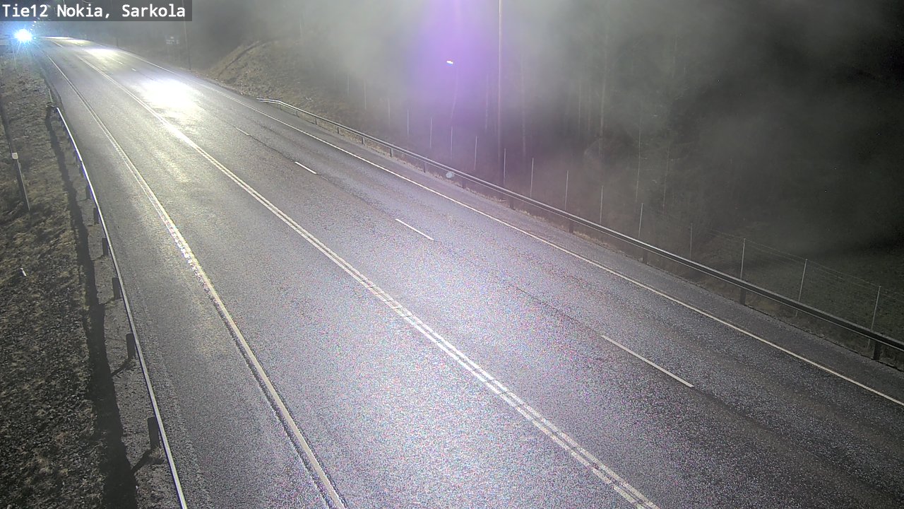 Weather Camera Image Road 12 Nokia, Sarkola, Nokia, Pirkanmaa