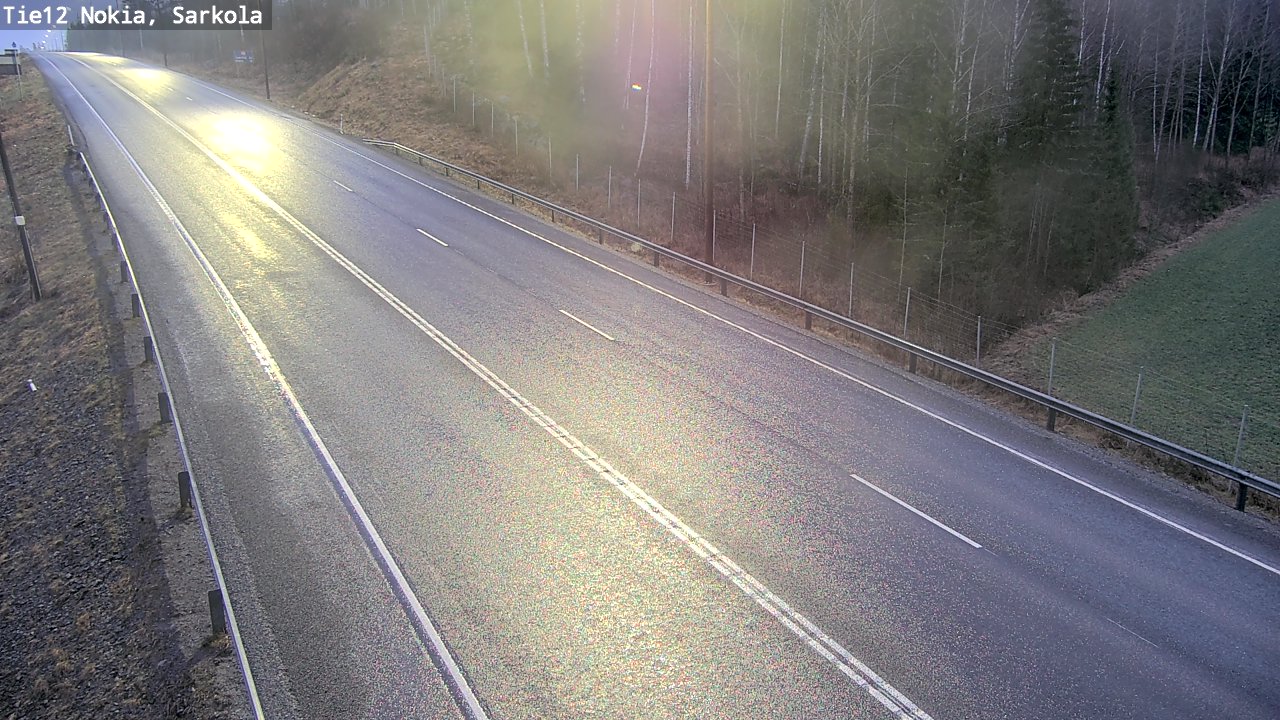 Weather Camera Image Road 12 Nokia, Sarkola, Nokia, Pirkanmaa