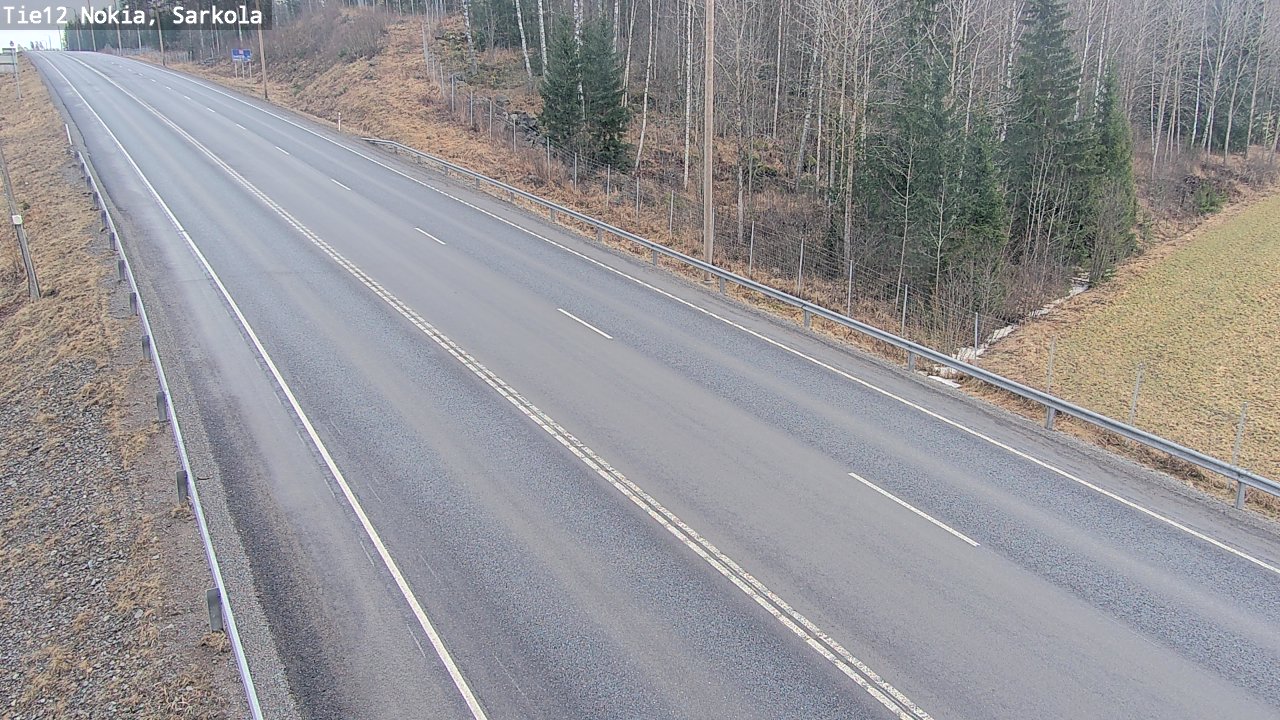 Weather Camera Image Road 12 Nokia, Sarkola, Nokia, Pirkanmaa