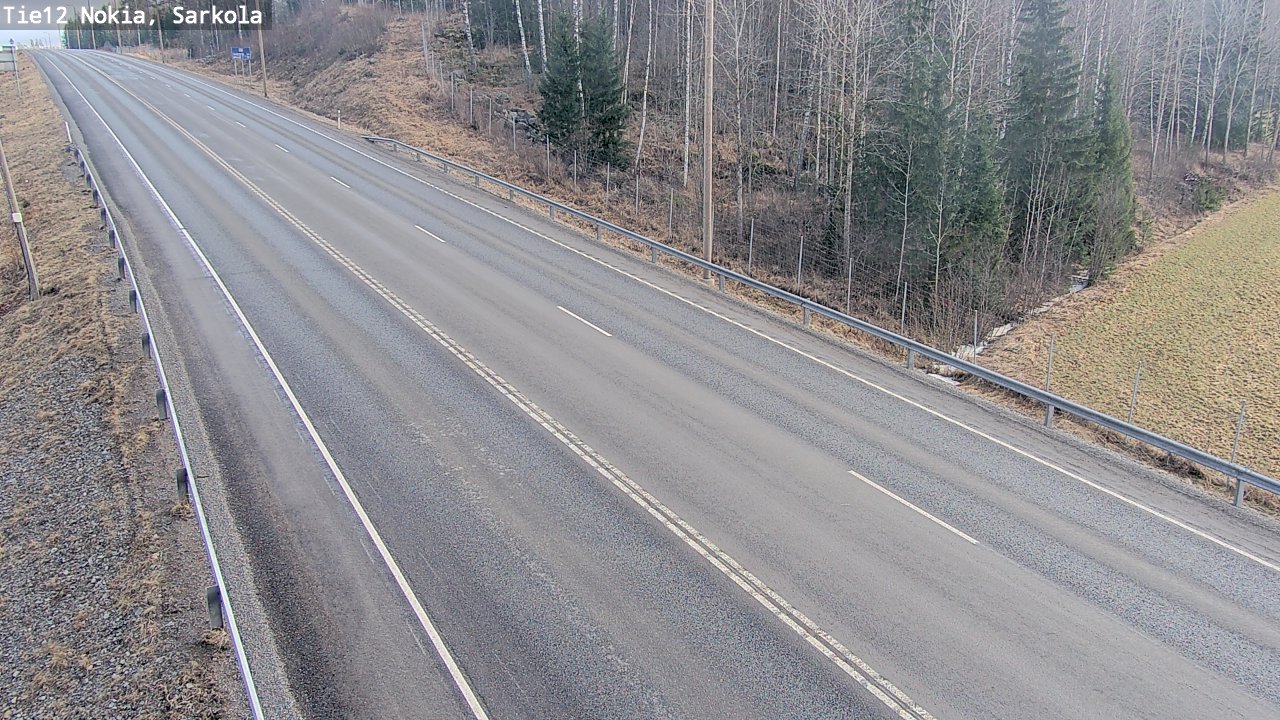 Weather Camera Image Road 12 Nokia, Sarkola, Nokia, Pirkanmaa