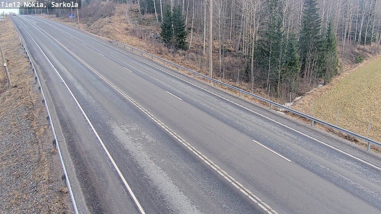 Weather Camera Image Road 12 Nokia, Sarkola, Nokia, Pirkanmaa