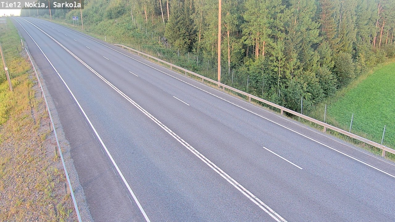 Weather Camera Image Road 12 Nokia, Sarkola, Nokia, Pirkanmaa