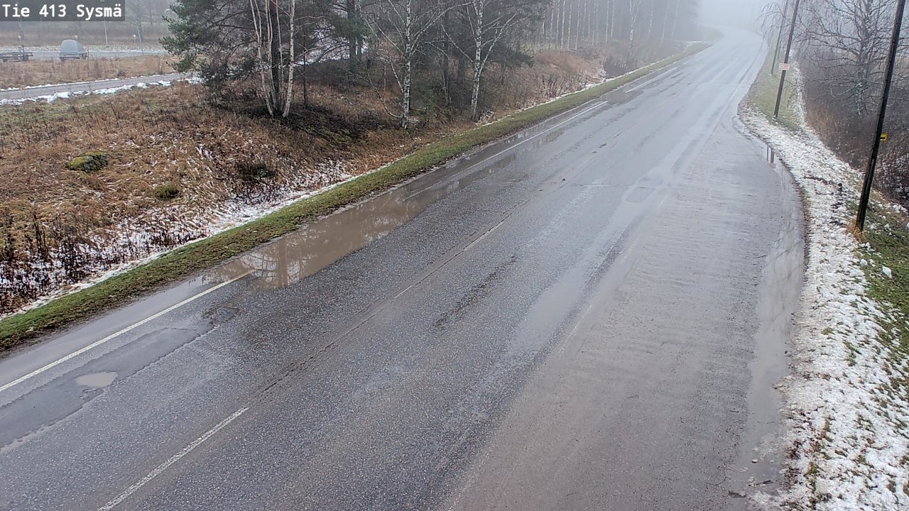 Weather Camera Image Road 413 Sysmä, Sysmä, Päijät-Häme