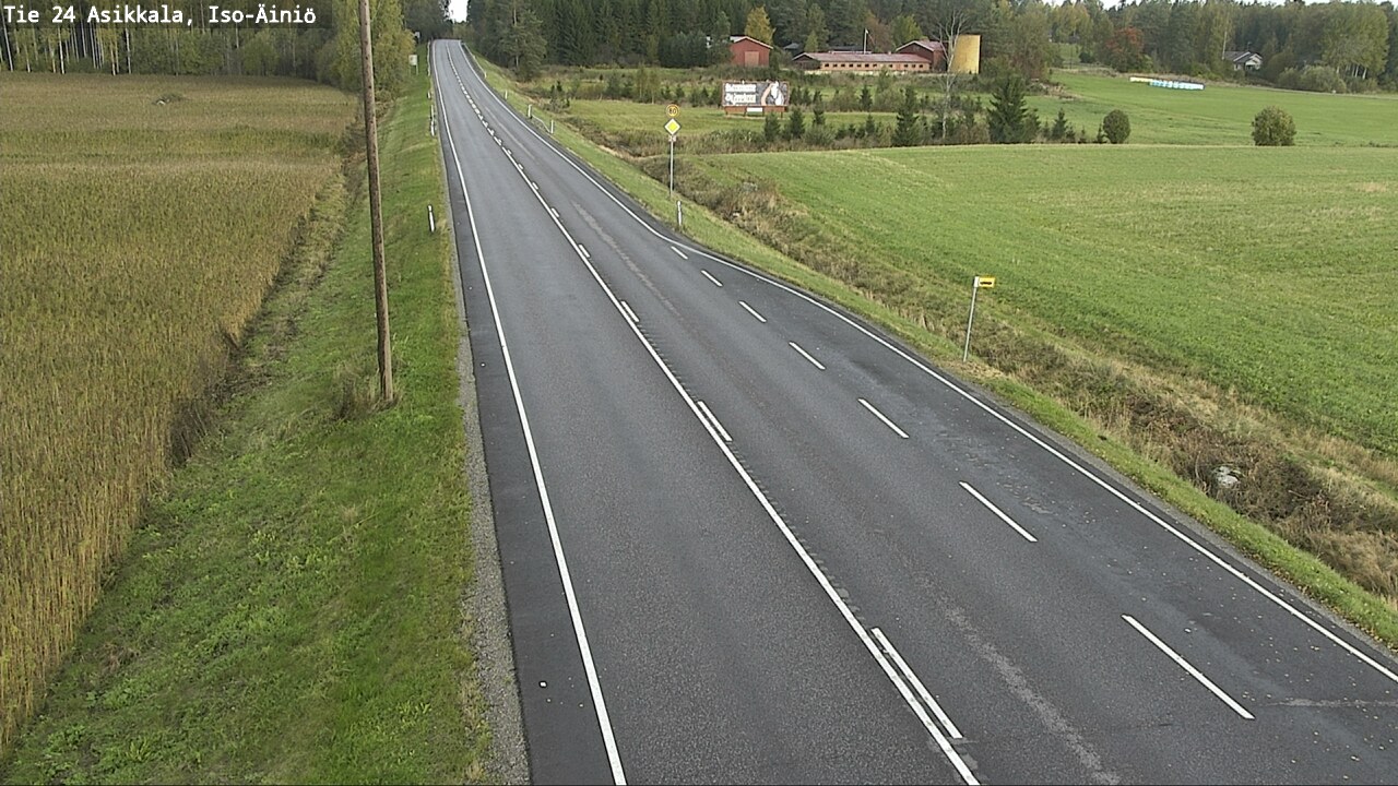 Weather Camera Image Road 24 Asikkala, Iso-Äiniö, Asikkala, Päijät-Häme