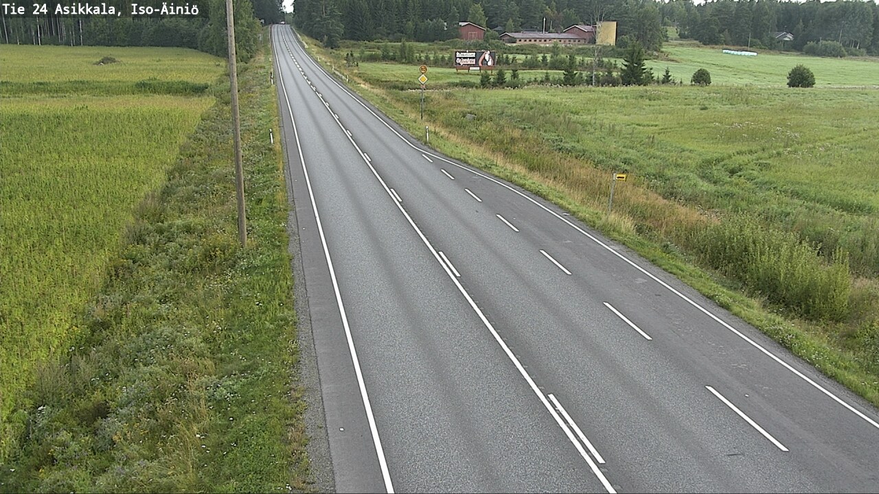 Weather Camera Image Road 24 Asikkala, Iso-Äiniö, Asikkala, Päijät-Häme
