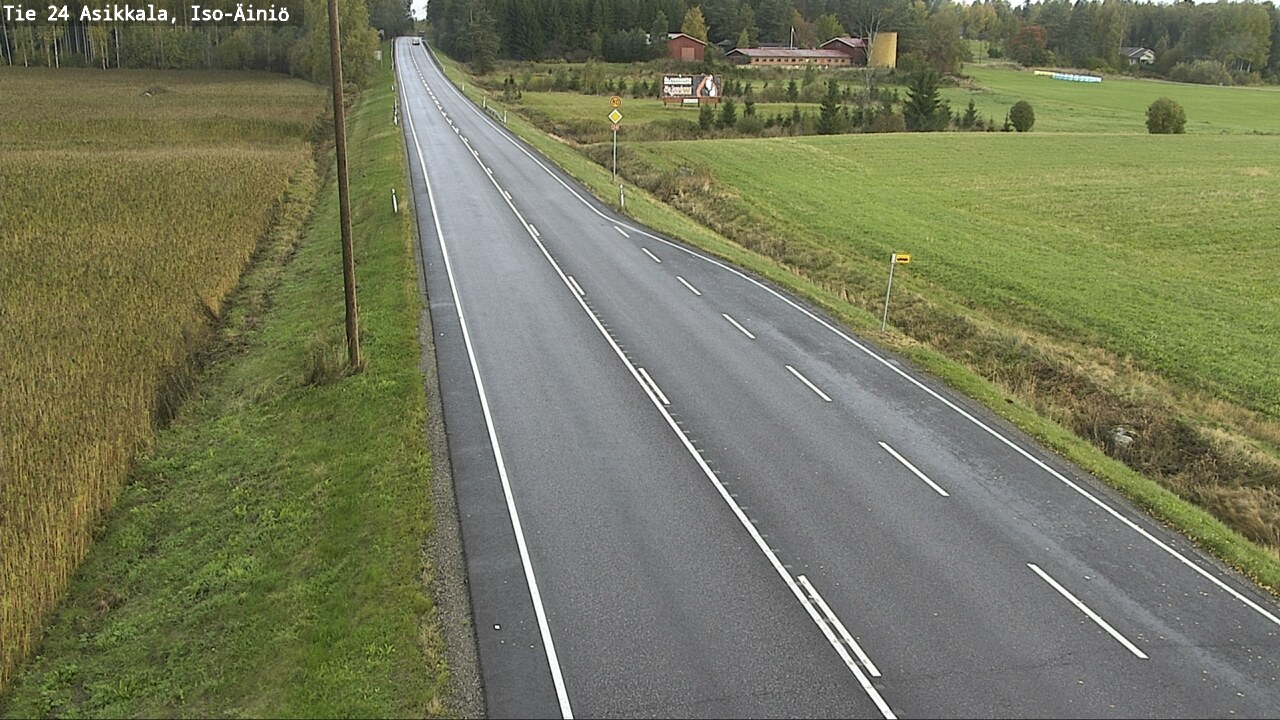 Weather Camera Image Road 24 Asikkala, Iso-Äiniö, Asikkala, Päijät-Häme