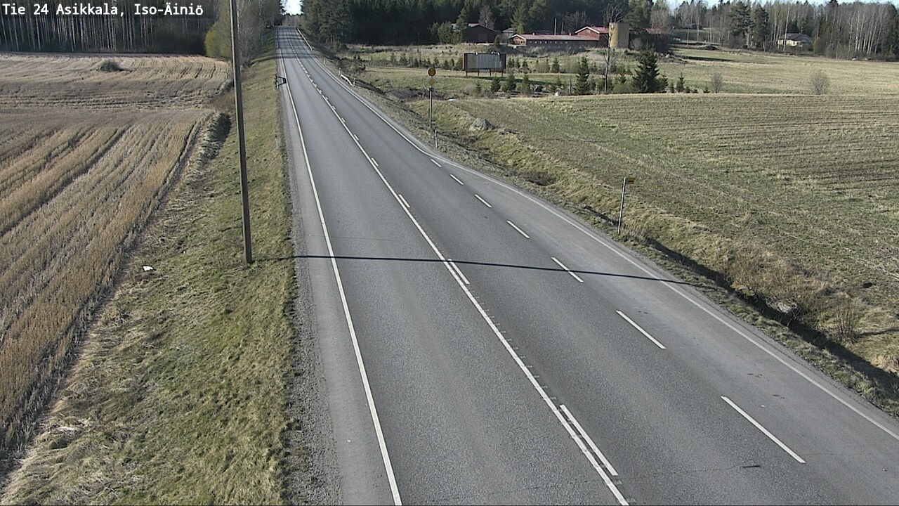 Weather Camera Image Road 24 Asikkala, Iso-Äiniö, Asikkala, Päijät-Häme