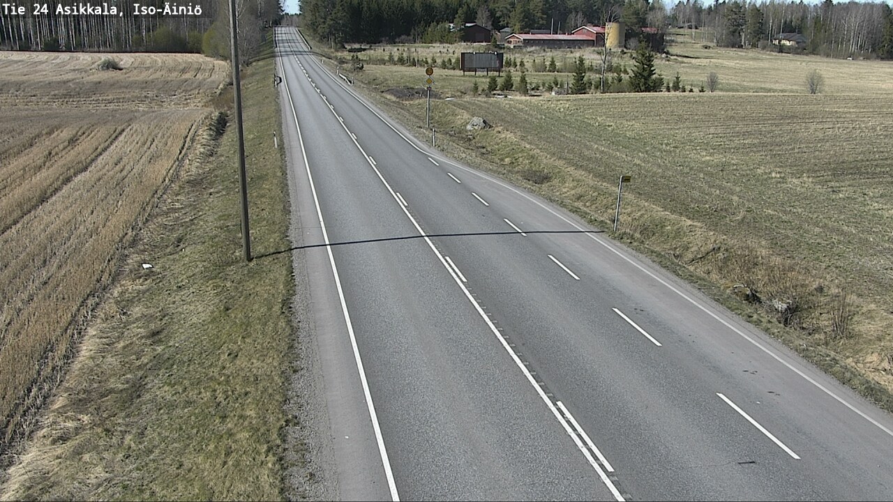 Weather Camera Image Road 24 Asikkala, Iso-Äiniö, Asikkala, Päijät-Häme