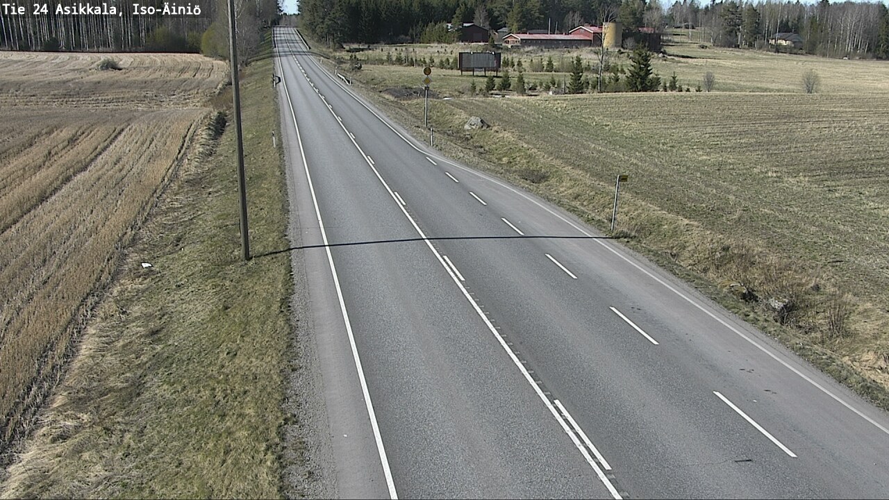Weather Camera Image Road 24 Asikkala, Iso-Äiniö, Asikkala, Päijät-Häme