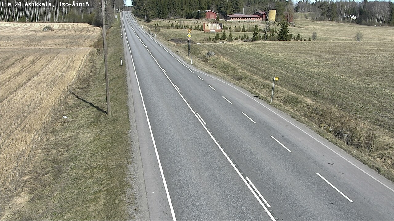 Weather Camera Image Road 24 Asikkala, Iso-Äiniö, Asikkala, Päijät-Häme