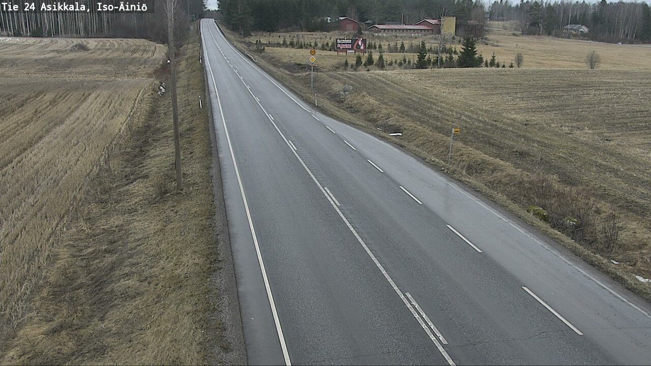 Weather Camera Image Väg 24 Asikkala, Iso-Äiniö, Asikkala, Päijät-Häme