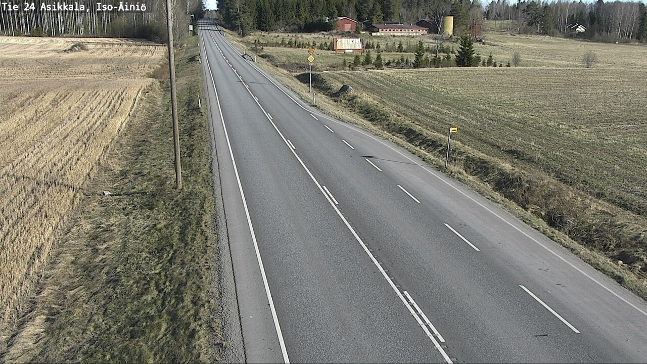 Weather Camera Image Road 24 Asikkala, Iso-Äiniö, Asikkala, Päijät-Häme