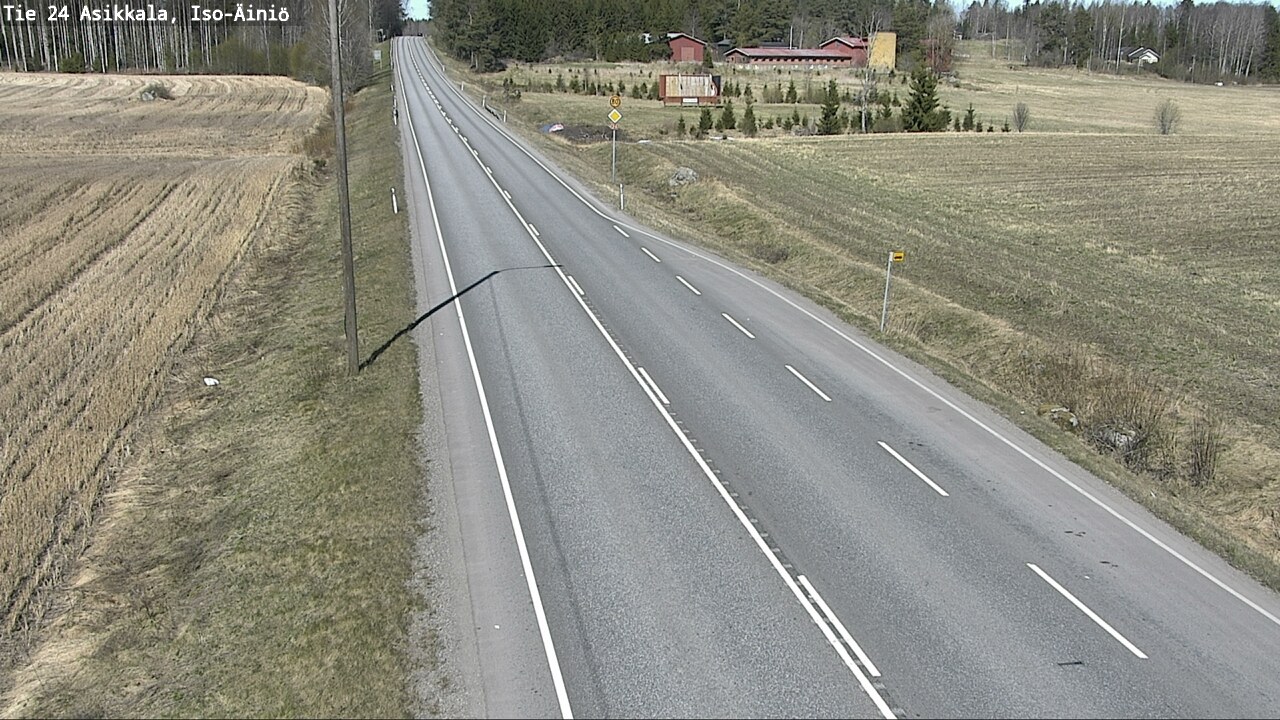 Weather Camera Image Road 24 Asikkala, Iso-Äiniö, Asikkala, Päijät-Häme