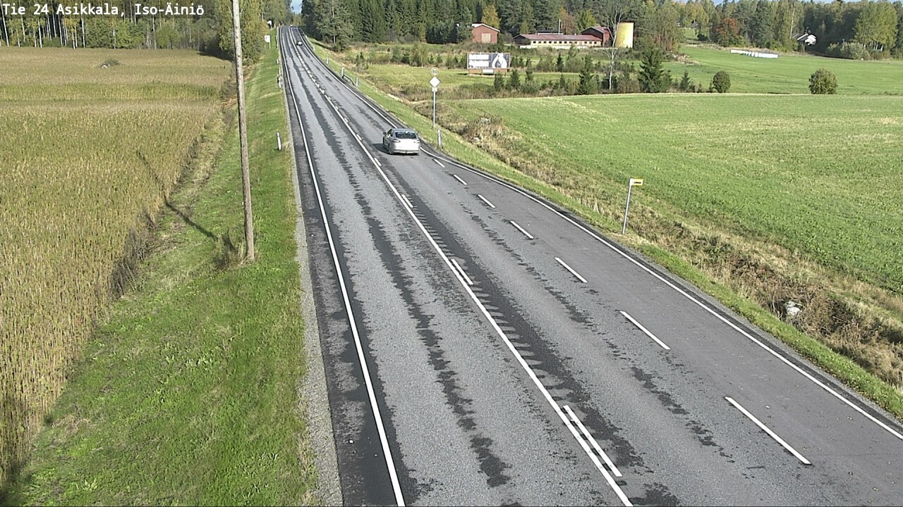 Weather Camera Image Road 24 Asikkala, Iso-Äiniö, Asikkala, Päijät-Häme