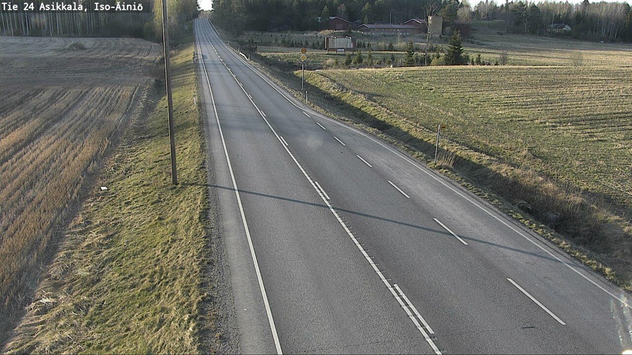 Weather Camera Image Road 24 Asikkala, Iso-Äiniö, Asikkala, Päijät-Häme