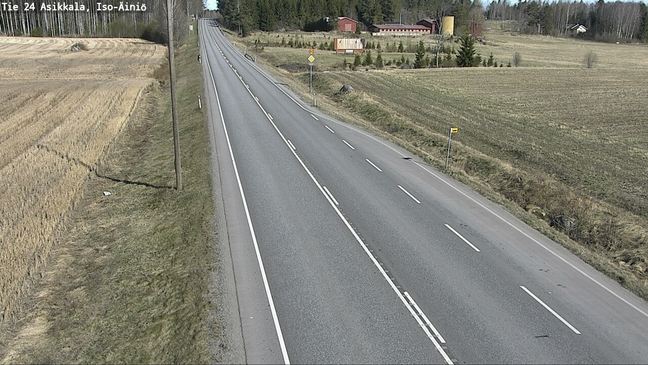 Weather Camera Image Road 24 Asikkala, Iso-Äiniö, Asikkala, Päijät-Häme