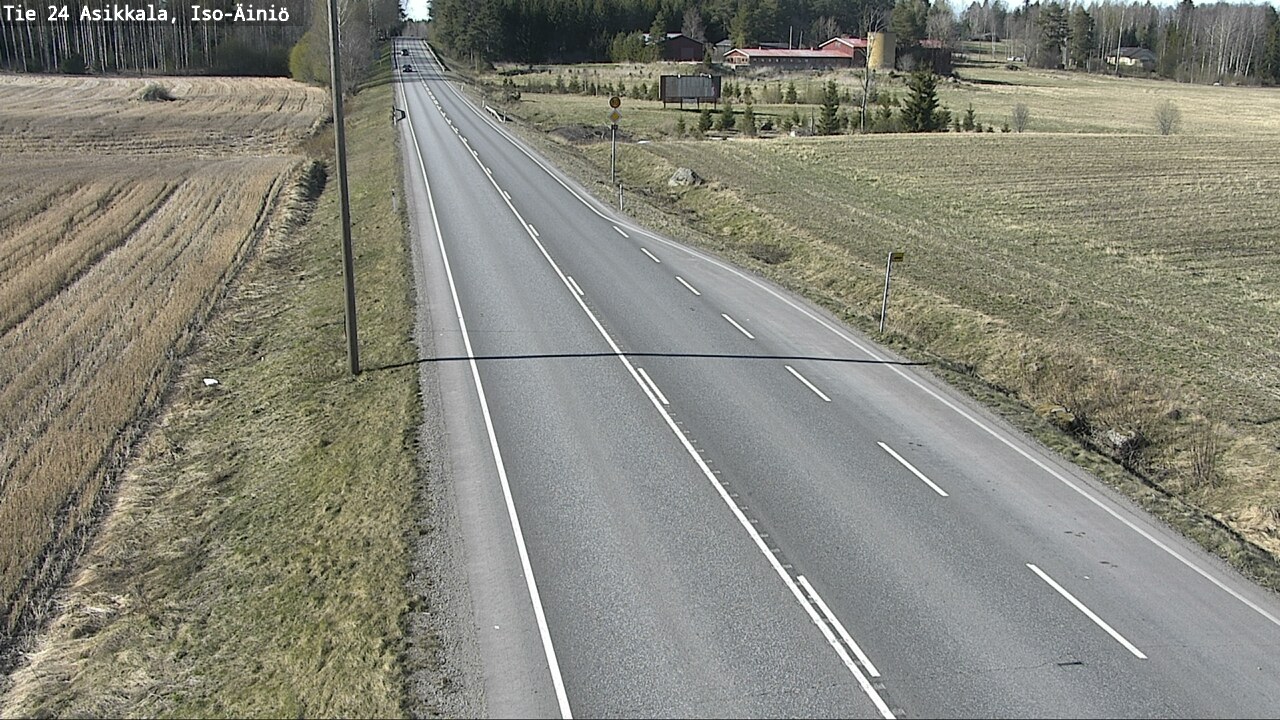 Weather Camera Image Road 24 Asikkala, Iso-Äiniö, Asikkala, Päijät-Häme