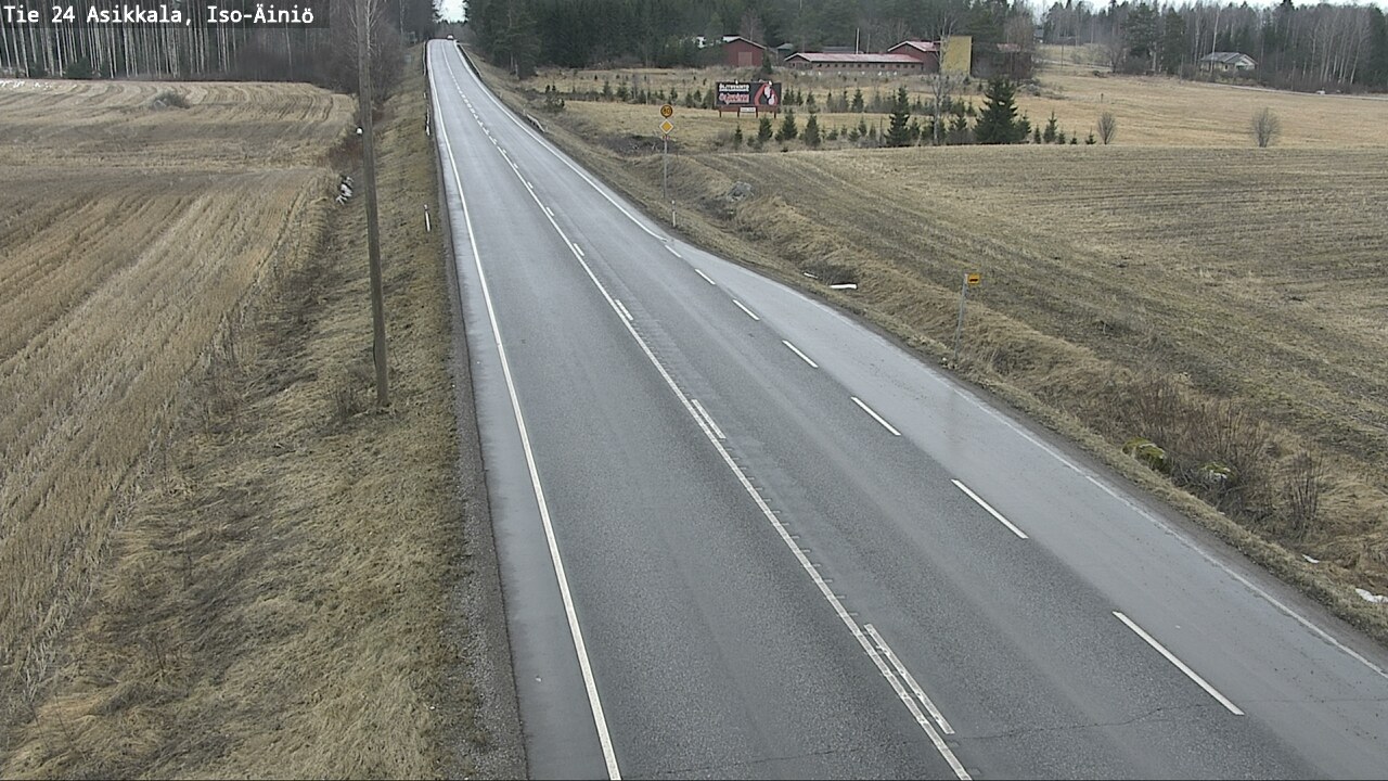 Weather Camera Image Väg 24 Asikkala, Iso-Äiniö, Asikkala, Päijät-Häme