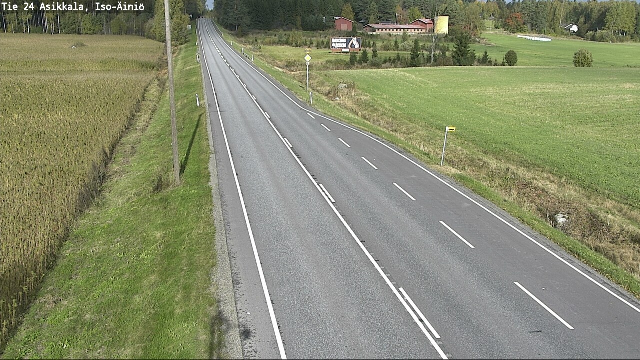 Weather Camera Image Road 24 Asikkala, Iso-Äiniö, Asikkala, Päijät-Häme