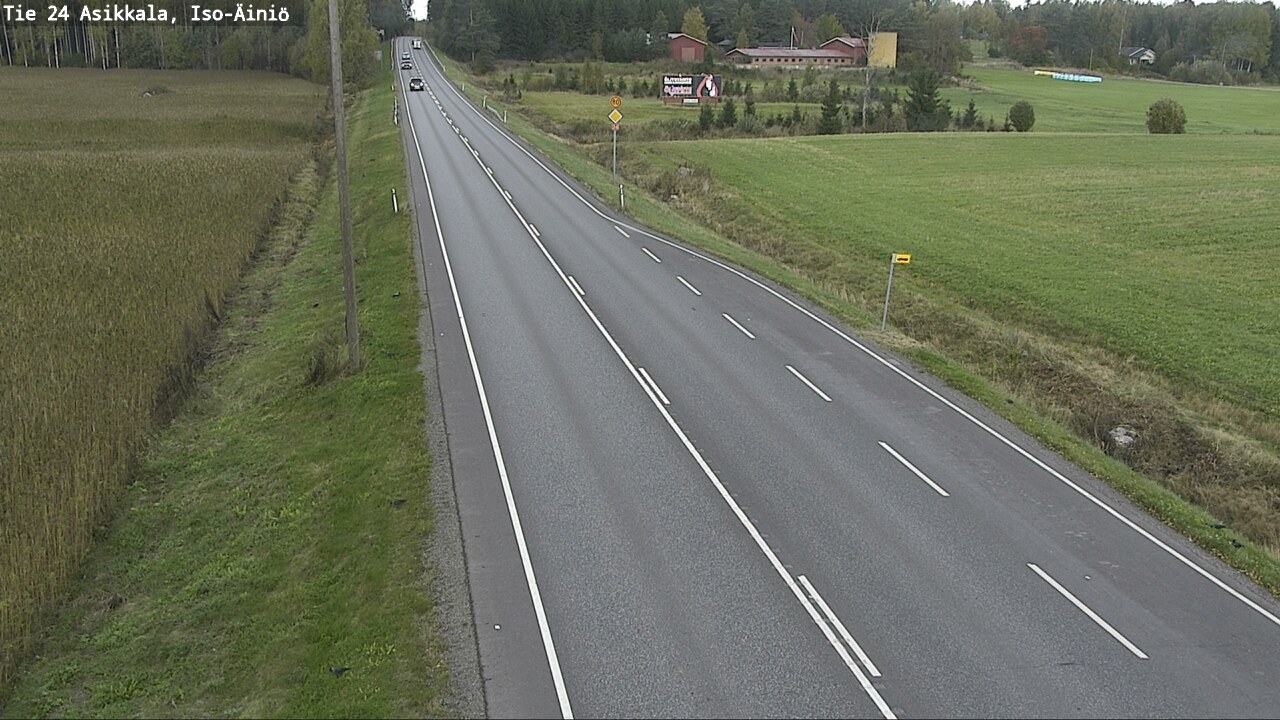 Weather Camera Image Road 24 Asikkala, Iso-Äiniö, Asikkala, Päijät-Häme