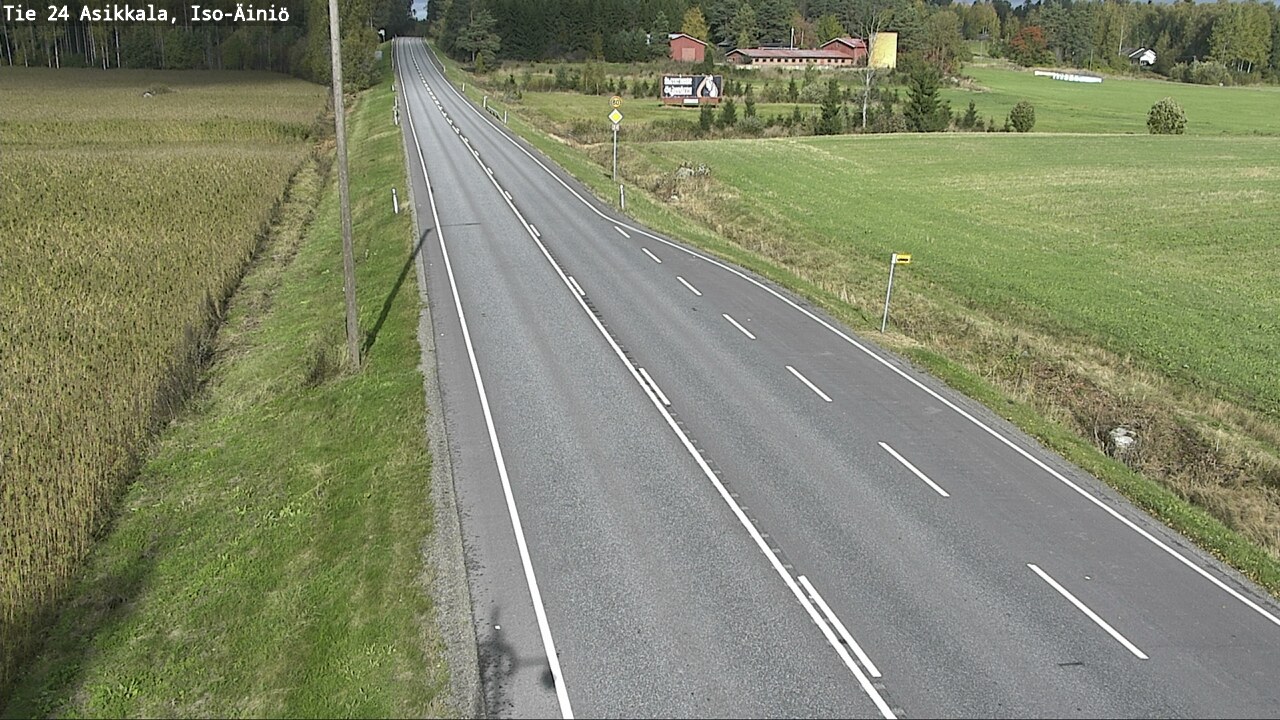 Weather Camera Image Road 24 Asikkala, Iso-Äiniö, Asikkala, Päijät-Häme