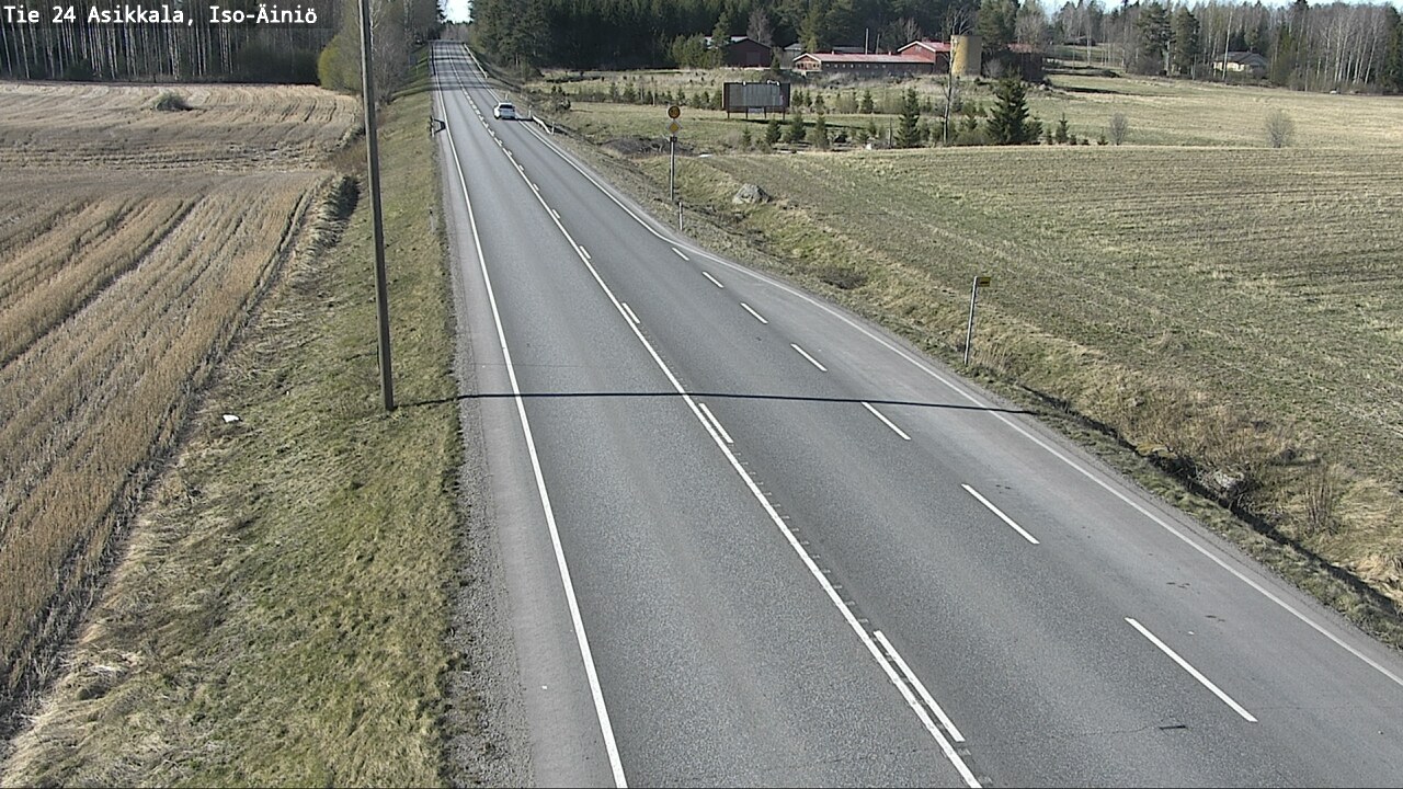 Weather Camera Image Road 24 Asikkala, Iso-Äiniö, Asikkala, Päijät-Häme
