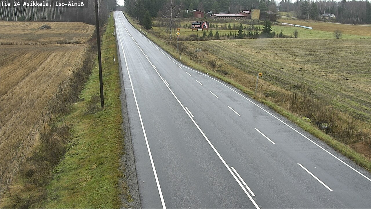 Weather Camera Image Väg 24 Asikkala, Iso-Äiniö, Asikkala, Päijät-Häme