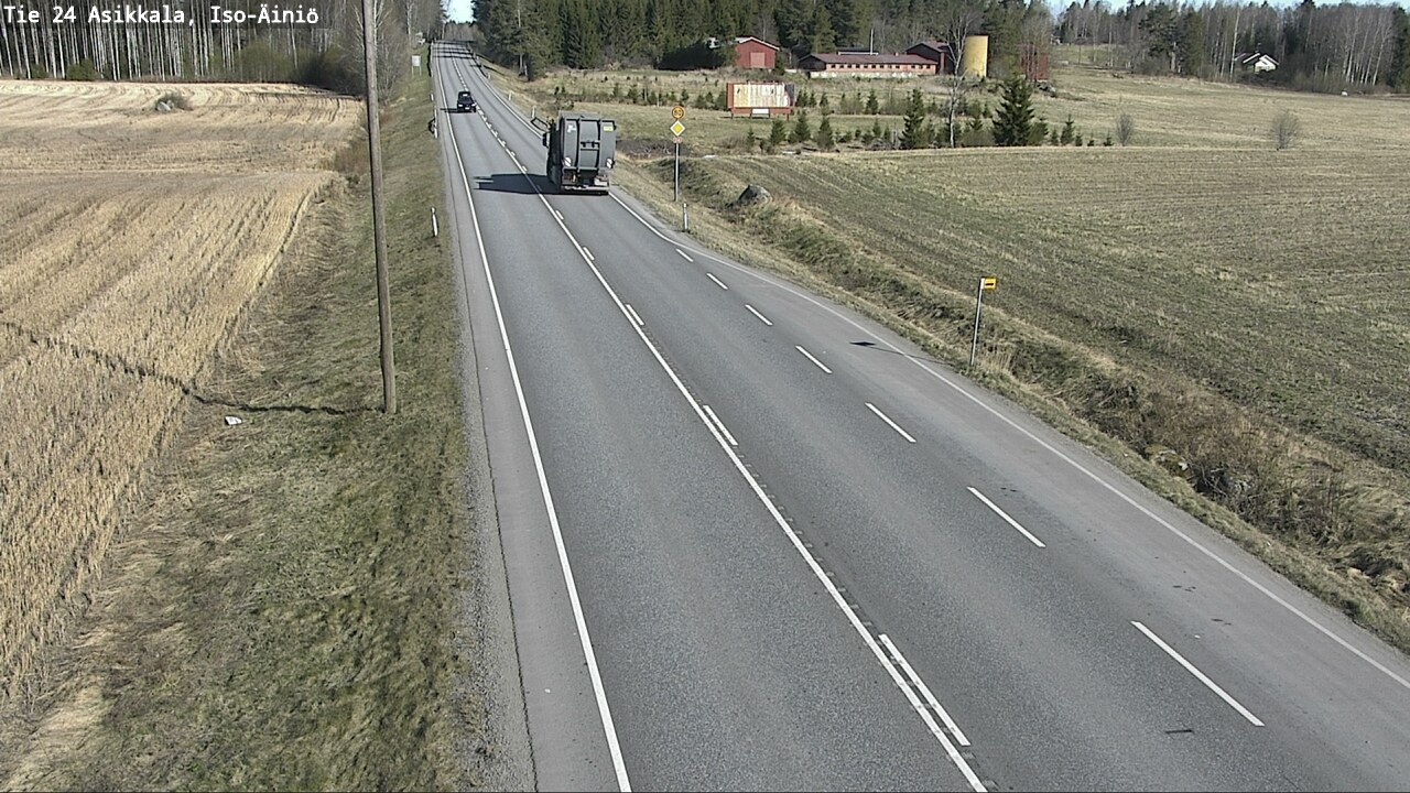 Weather Camera Image Road 24 Asikkala, Iso-Äiniö, Asikkala, Päijät-Häme