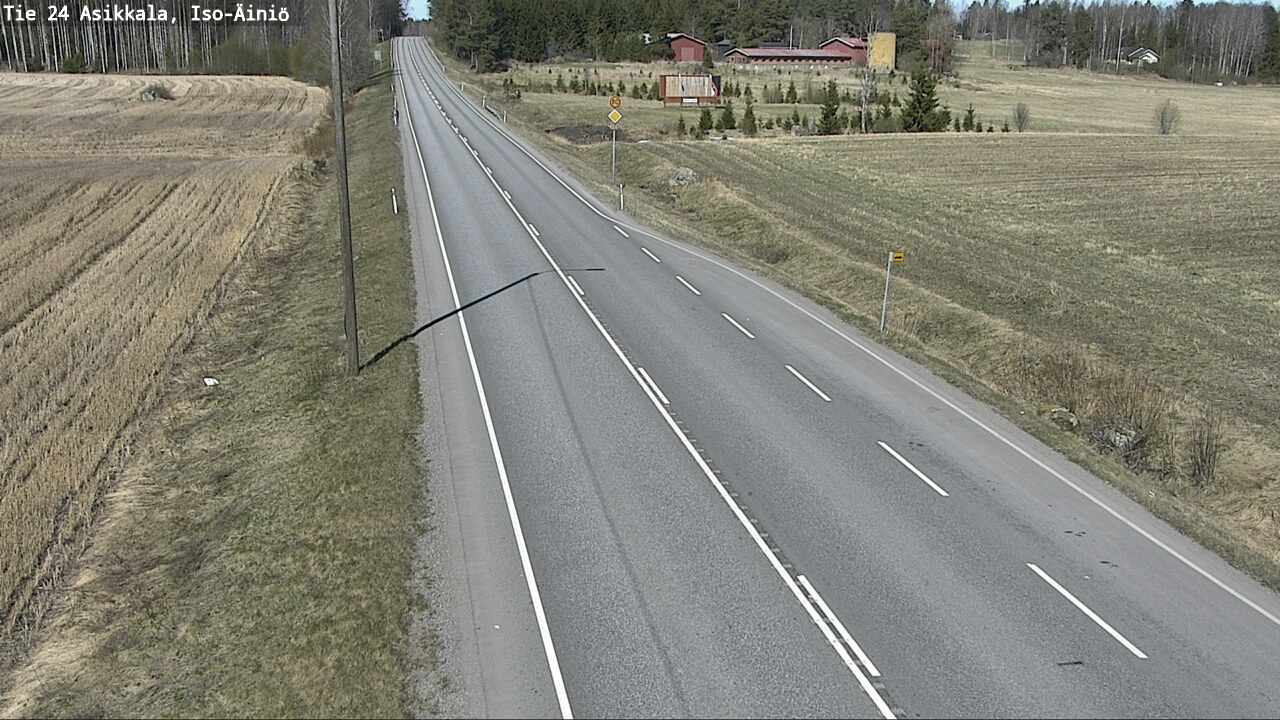 Weather Camera Image Road 24 Asikkala, Iso-Äiniö, Asikkala, Päijät-Häme