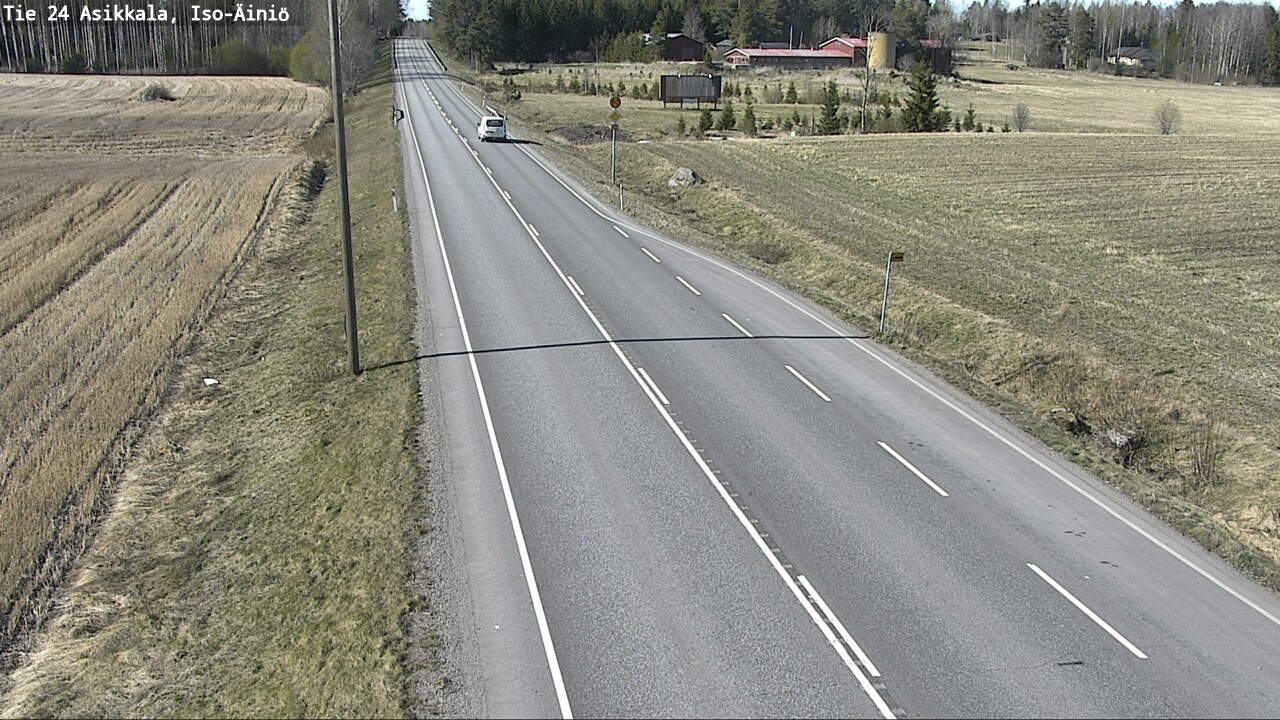 Weather Camera Image Road 24 Asikkala, Iso-Äiniö, Asikkala, Päijät-Häme
